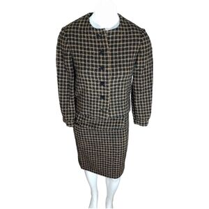 Rare Saks Vintage Tweed Skirt Set Excellent Condition